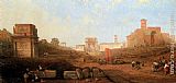Forum Paintings - The Approach To The Forum by David Roberts